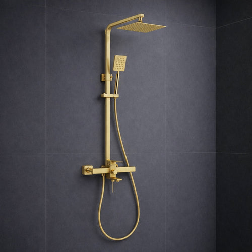 Colonne de Douche rectangulaire Vitalys - Or