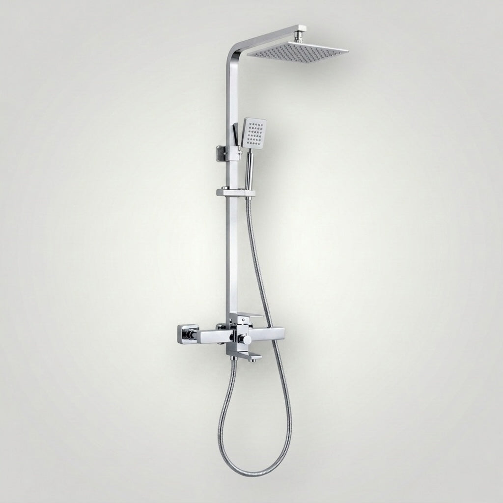 Colonne De Douche Rectangulaire Argent