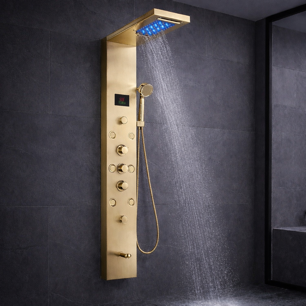 Colonne de Douche murale Vitalys Plus - Or
