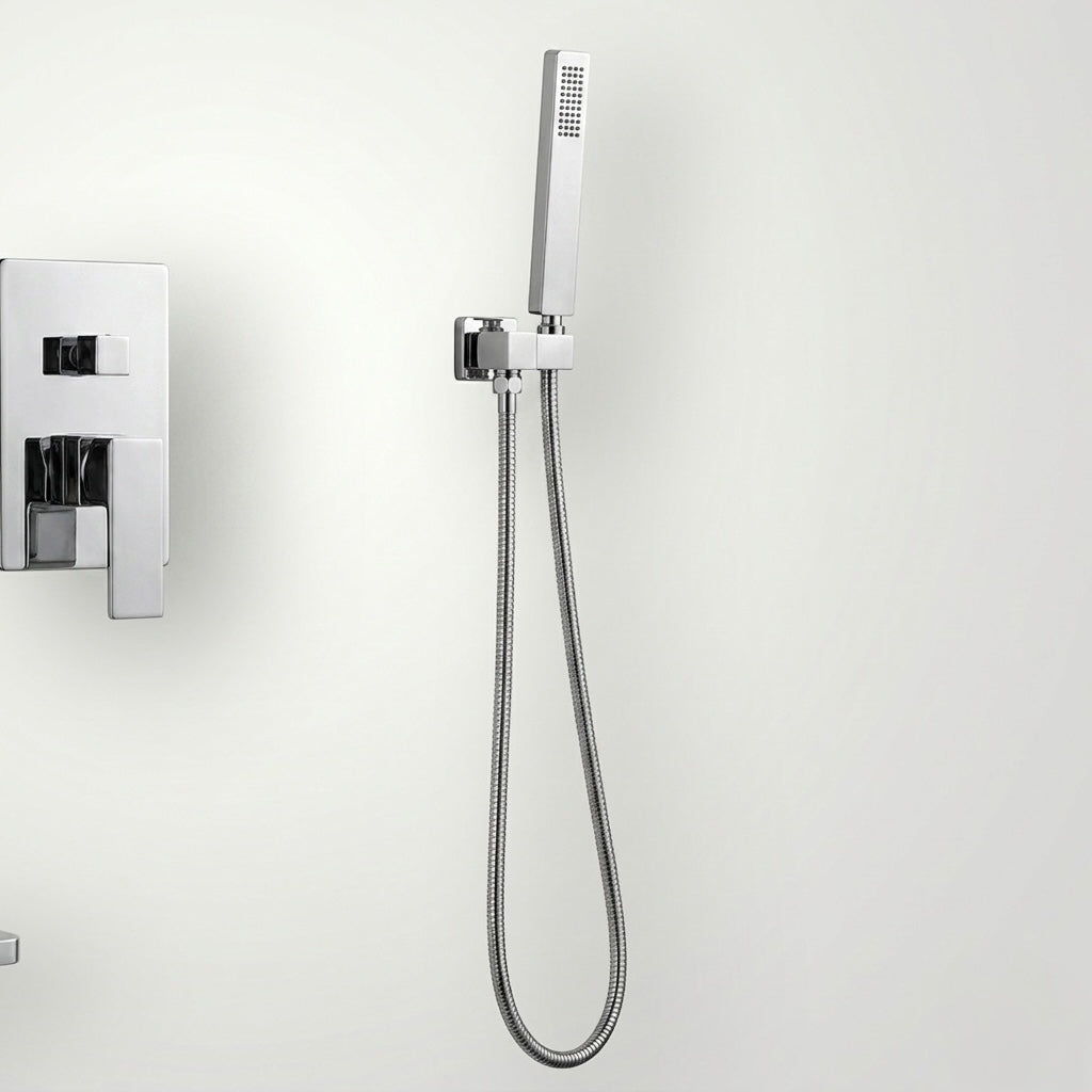Douche encastrée rectangulaire Vitalys - Argent