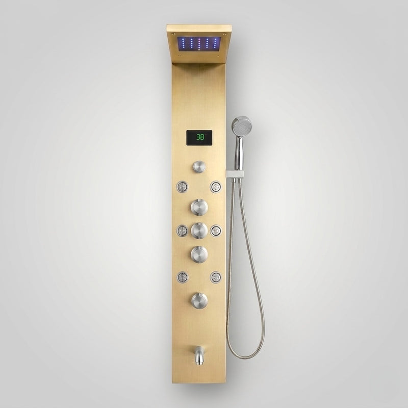 Colonne De Douche XL Hydromassante Dorée