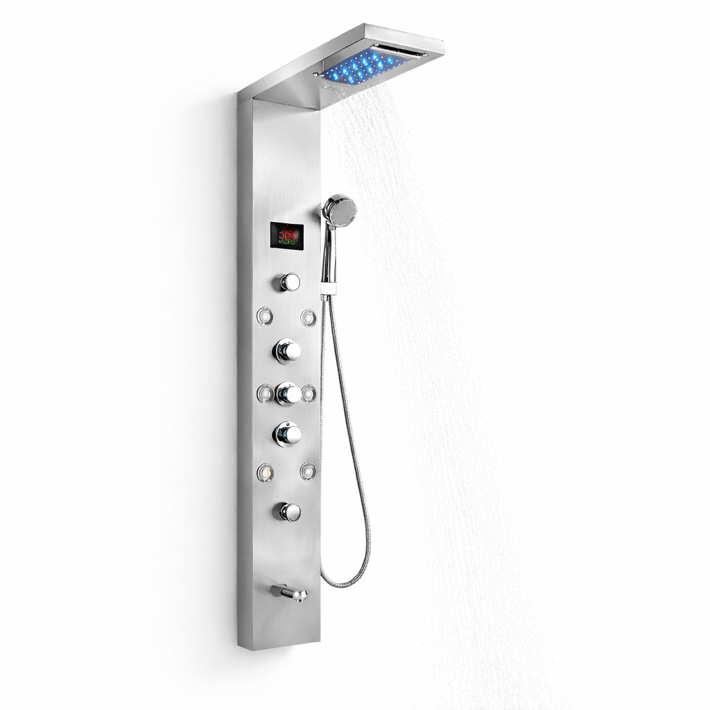 Colonne de Douche murale Vitalys Plus - Argent