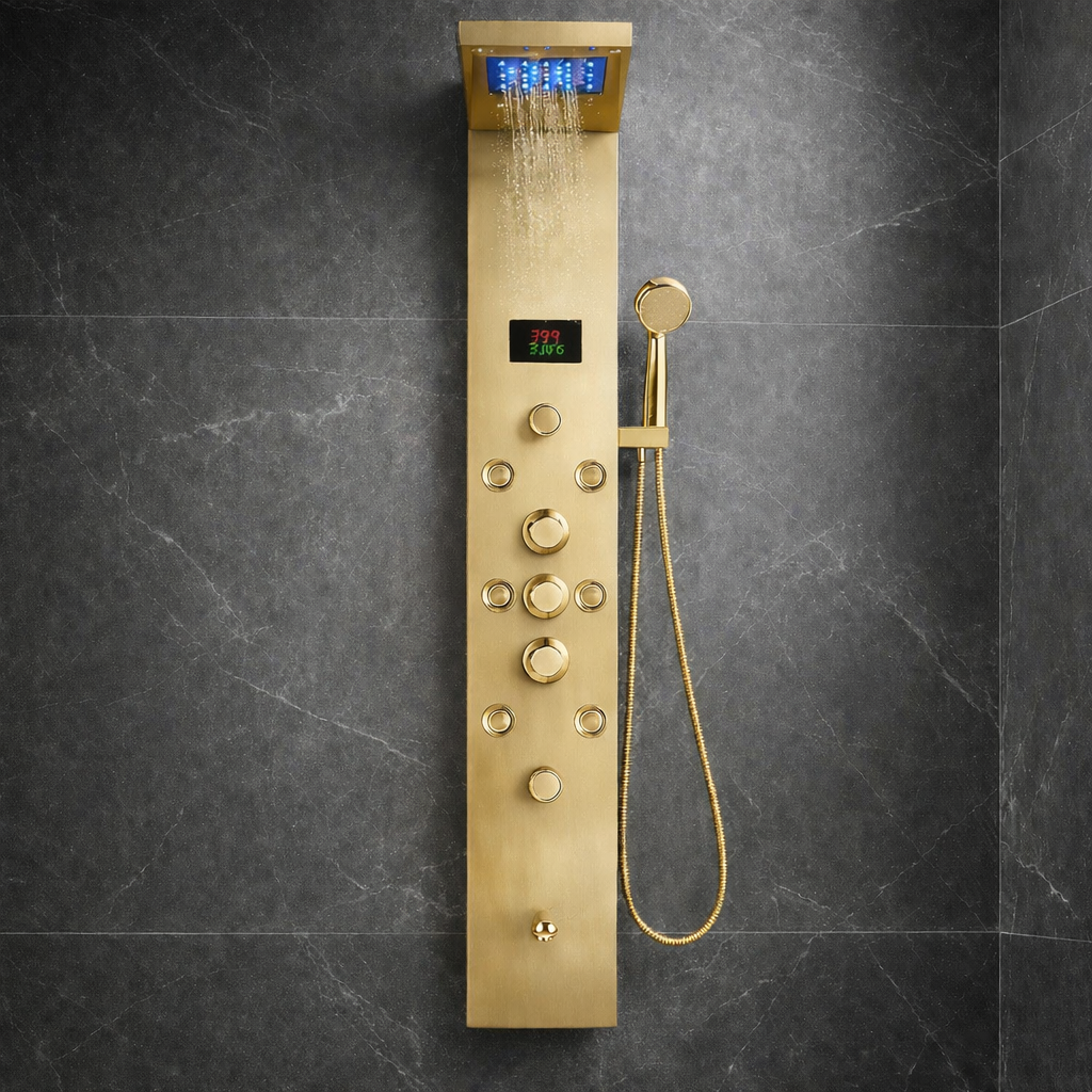 Colonne de Douche murale Vitalys Plus - Or