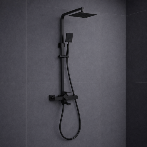 Colonne de Douche rectangulaire Vitalys - Noir