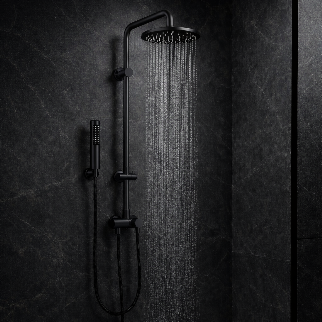 Douchette Vitalys Mini rectangulaire - Noir