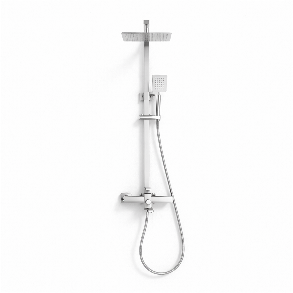 Colonne de Douche rectangulaire Vitalys - Argent