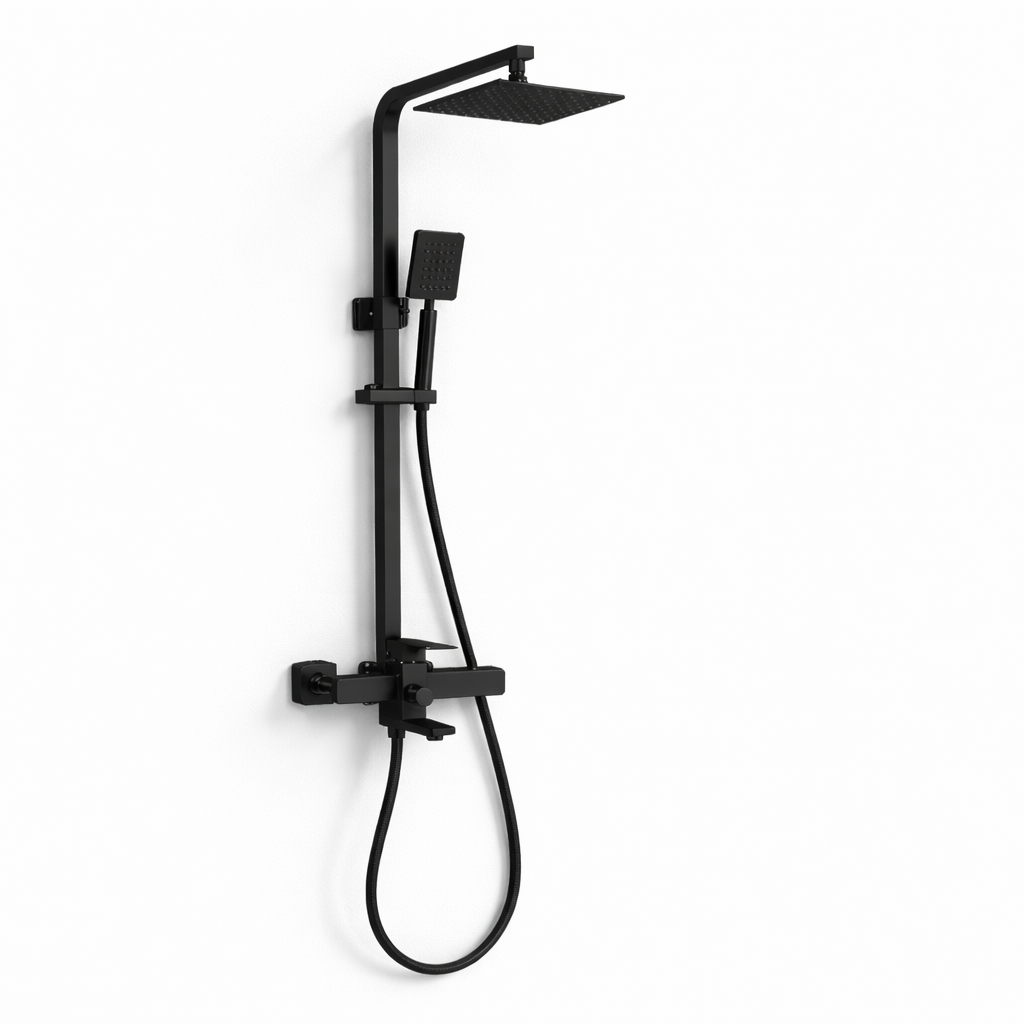 Colonne de Douche rectangulaire Vitalys - Noir