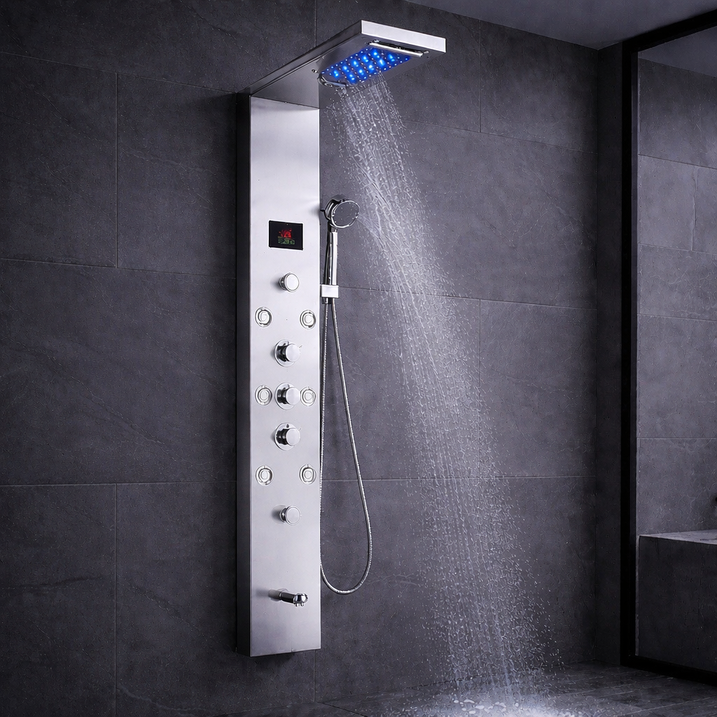 Colonne de Douche murale Vitalys Plus - Argent