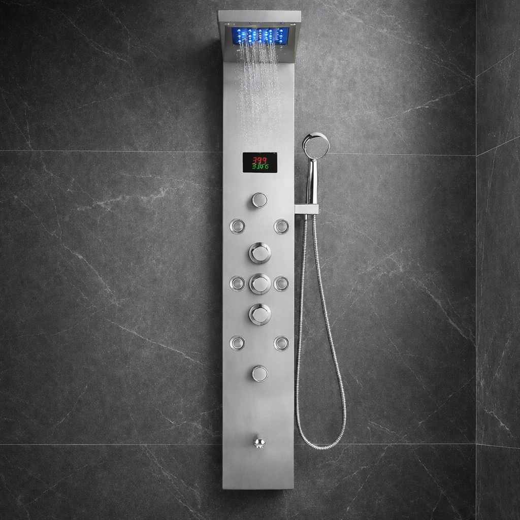 Colonne de Douche murale Vitalys Plus - Argent